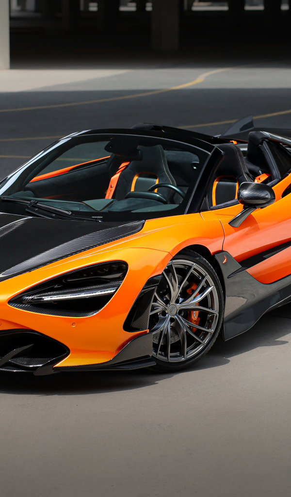 Оранжевый автомобиль TopCar McLaren 720S Spider Fury