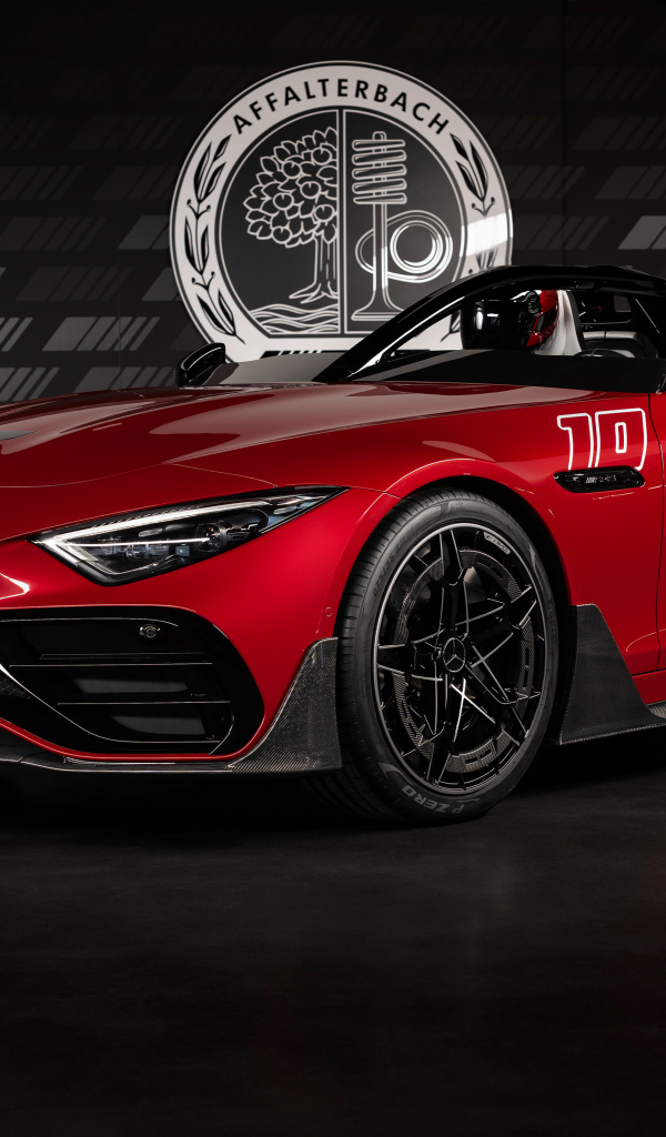 Быстрый красный Concept Mercedes-AMG PureSpeed 2024 года