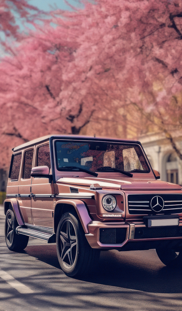 Внедорожник Mercedes-Benz G63 AMG на дороге