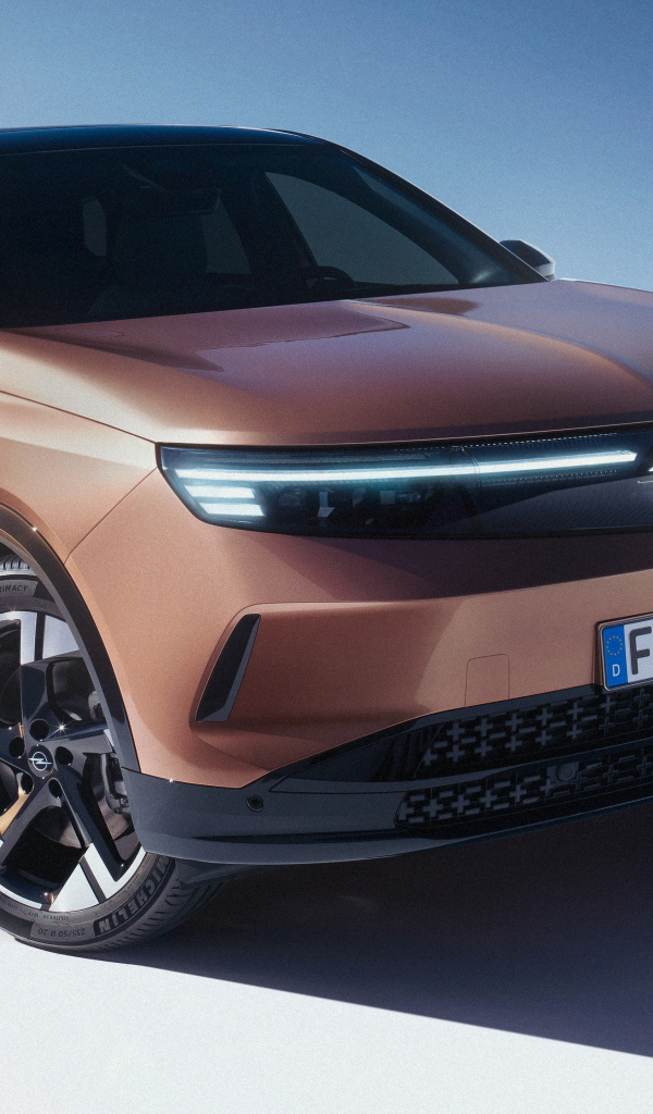 Коричневый автомобиль Opel Grandland Electric 2024 года