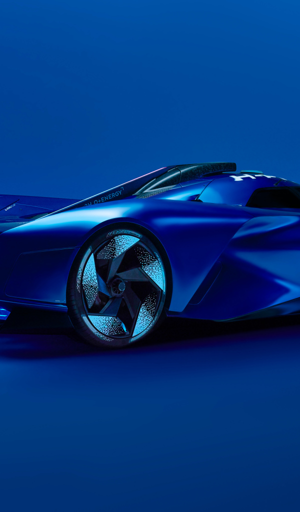 Синий автомобиль Alpine Alpenglow Hy4 2024 года