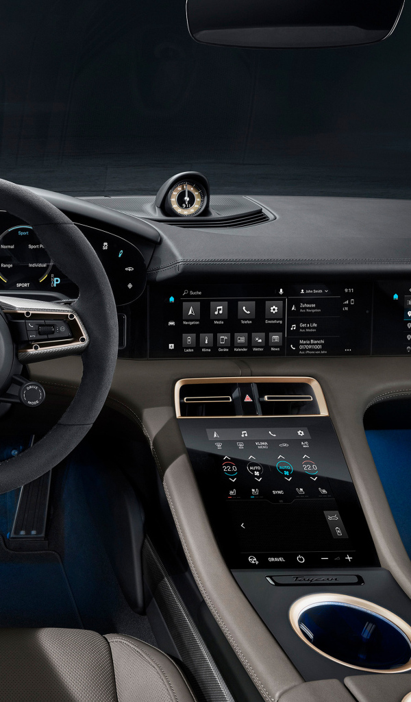 Салон автомобиля Porsche Taycan