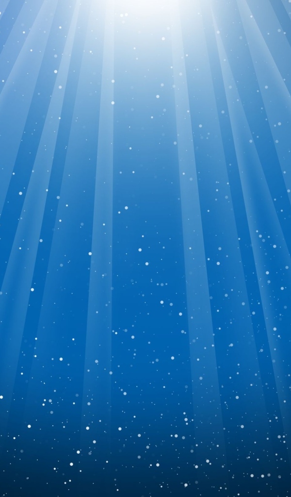 Синий фон с яркими лучами и белыми точками