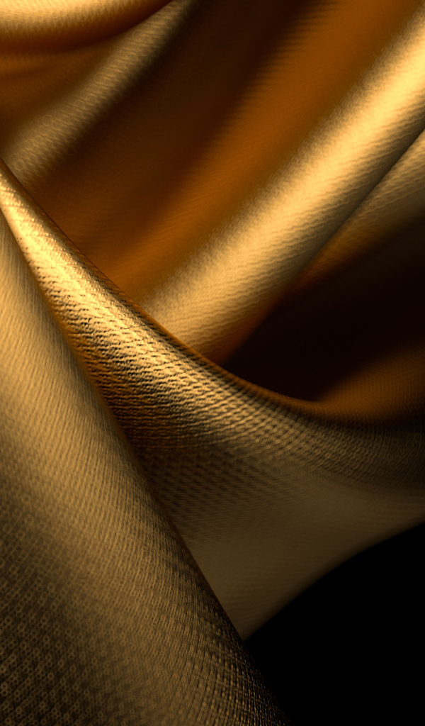 Золотая ткань со складками для фона