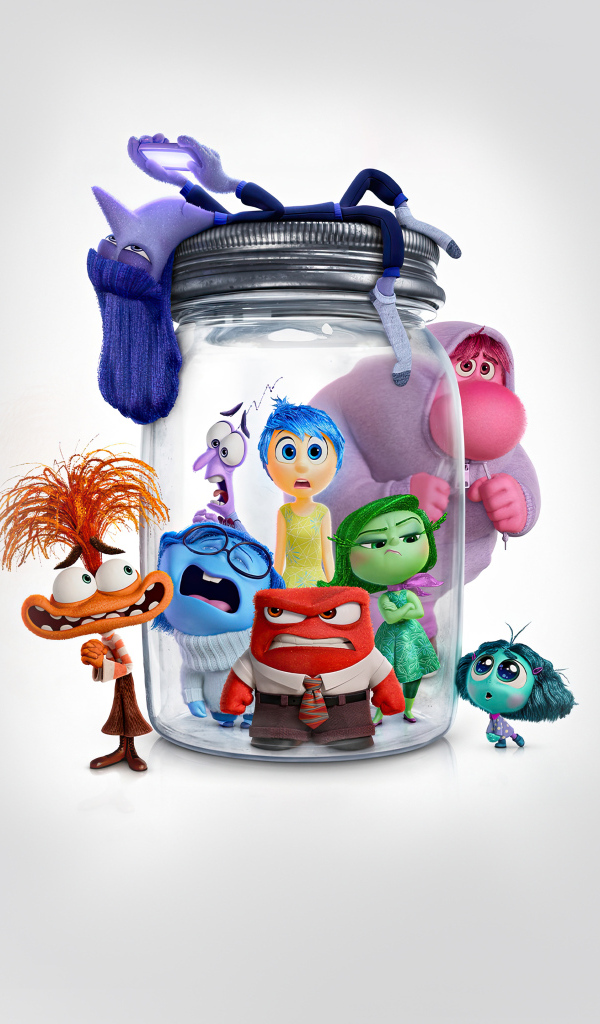 Персонажи мультфильма Головоломка 2 в банке