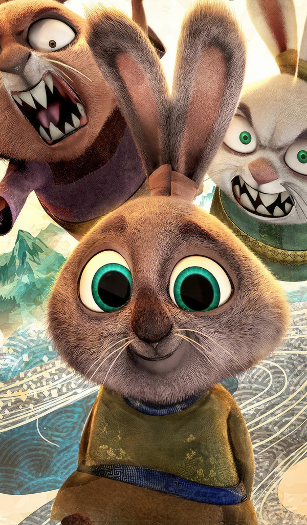 Зайцы из нового мультфильма Кунг-фу панда 4