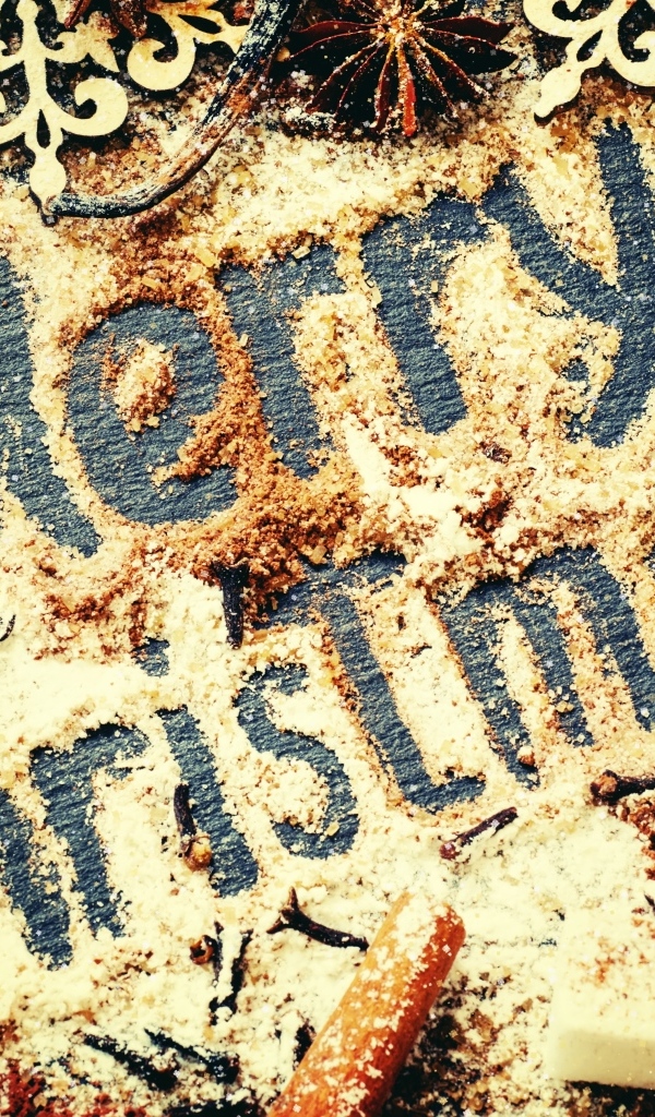 Сладкая открытка на Рождество