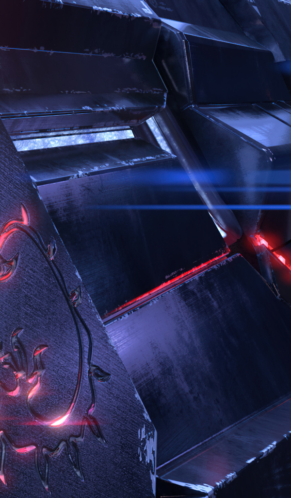 Яркий светящийся логотип msi