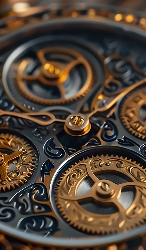 Красивый механизм дорогих часов