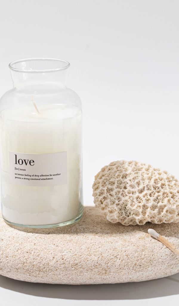 Камень, свеча и ароматическая палочка для СПА процедур