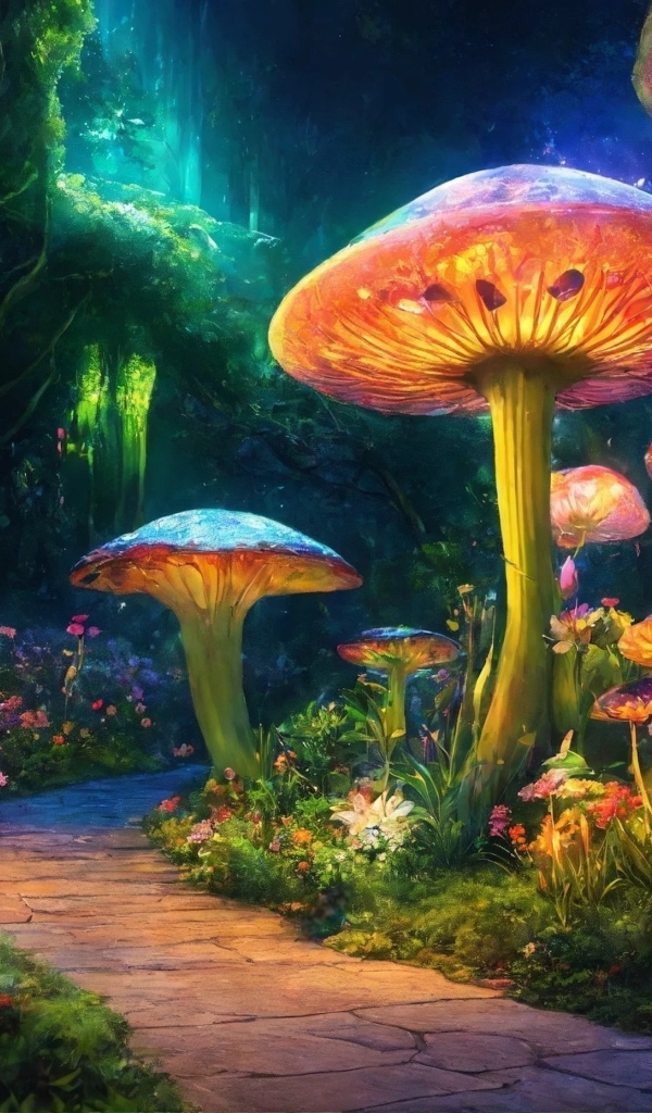 Большие фантастические грибы 