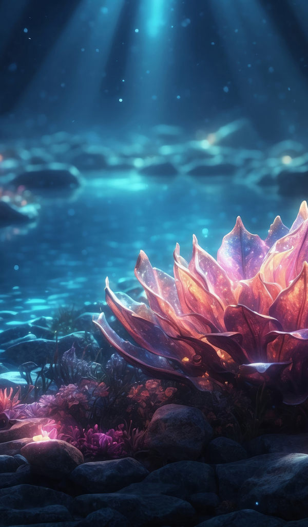 Фантастический цветок лотоса в пруду