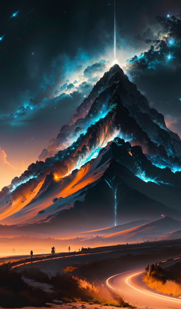 Грозовое небо над волшебной горой