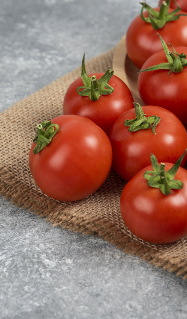 Большие круглые красные помидоры