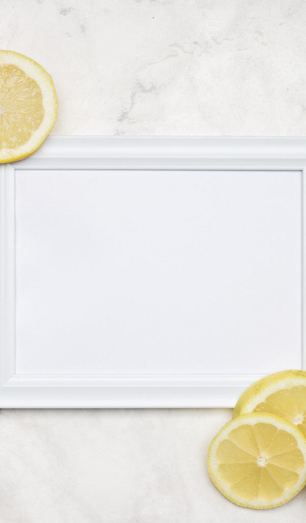Рамка для фото с ломтиками лимона