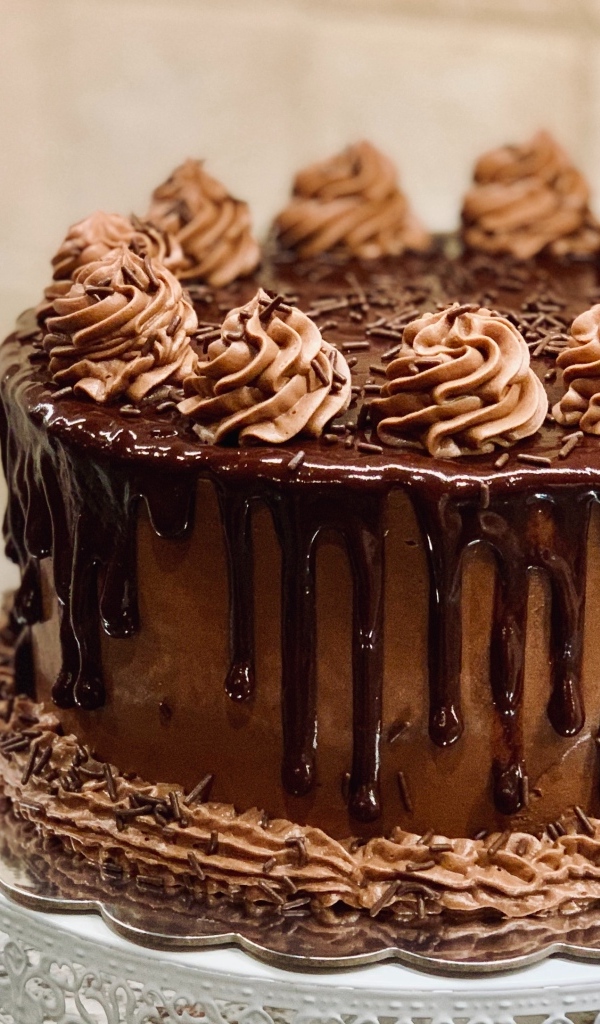 Торт в шоколаде с кофейным кремом