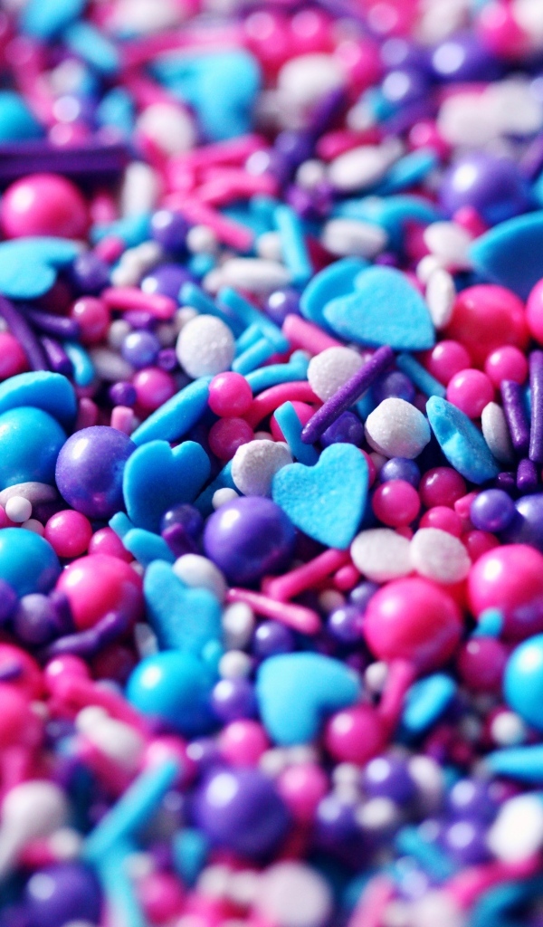 Разноцветная сладкая кондитерская посыпка