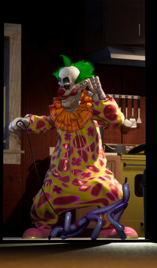 Клоун из видео игры Killer Klowns from Outer Space: The Game, 2024