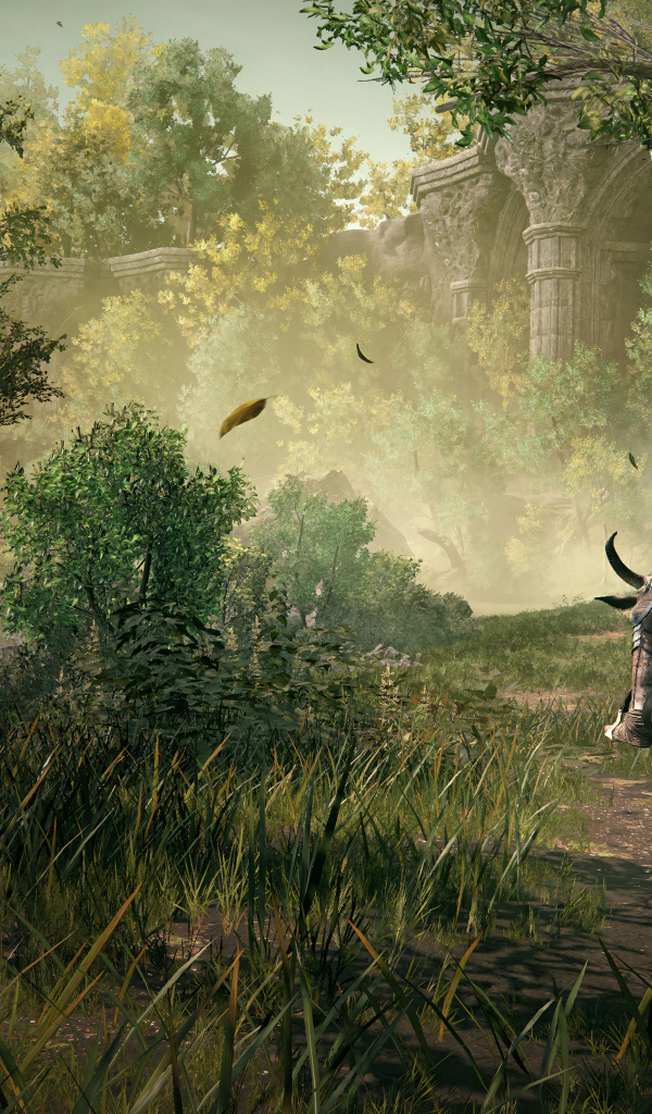 Рыцарь на коне, кадр компьютерной игры Elden Ring: Shadow of the Erdtree