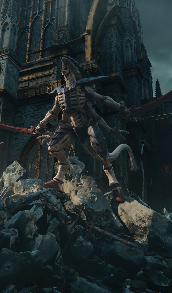 Монстр из компьютерной игры Warhammer 40,000: Space Marine 2