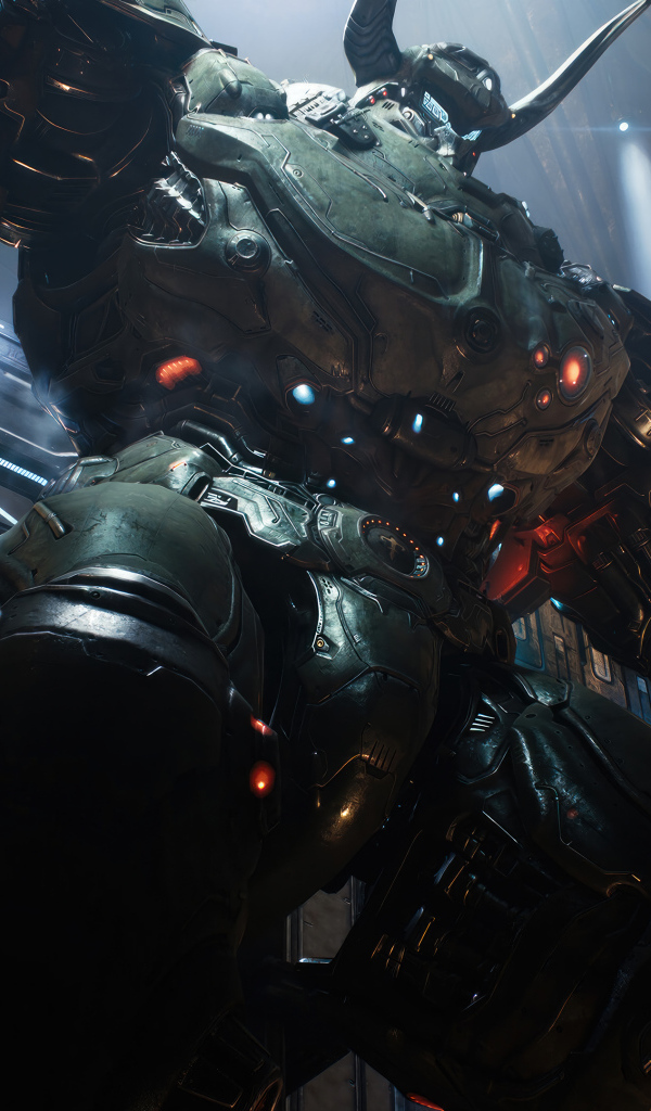 Робот из компьютерной игры Doom: The Dark Ages, 2024