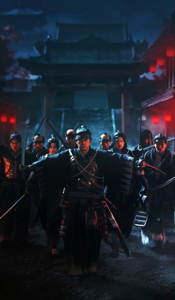 Самураи из компьютерной игры Rise of the Ronin