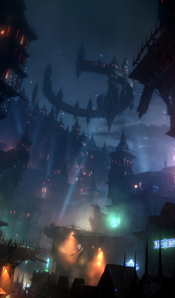 Скриншот города в компьютерной игре Dragon Age: The Veilguard, 2024