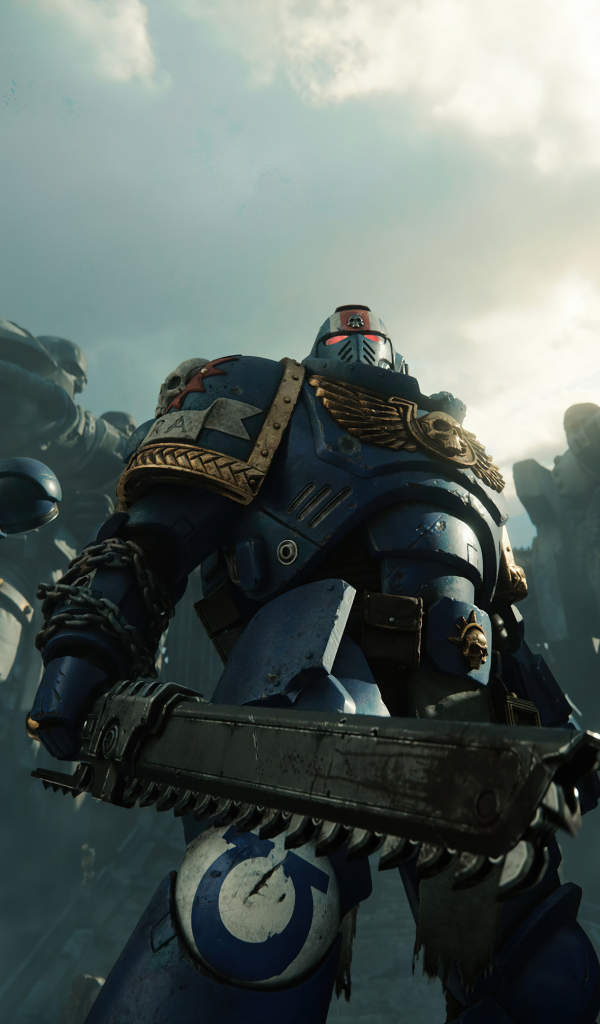 Солдаты из компьютерной игры Warhammer 40,000: Space Marine 2