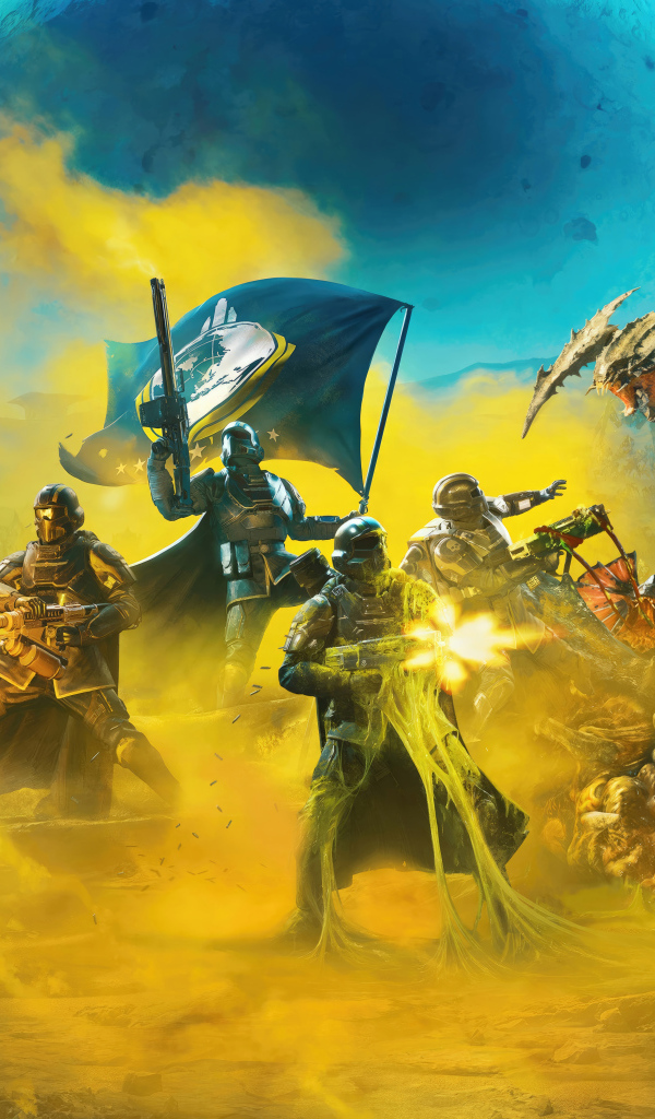 Кадр компьютерной игры Helldivers 2