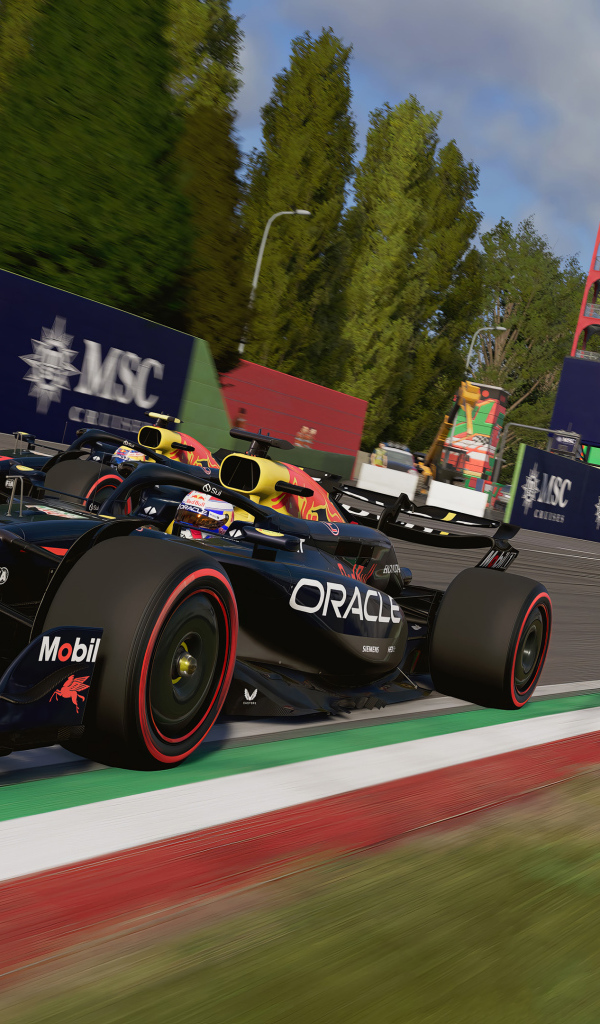 Постер видео игры f1 24 racing game