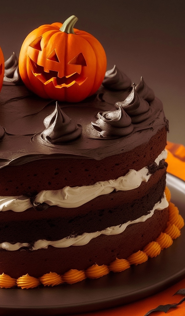 Шоколадный торт на Хэллоуин