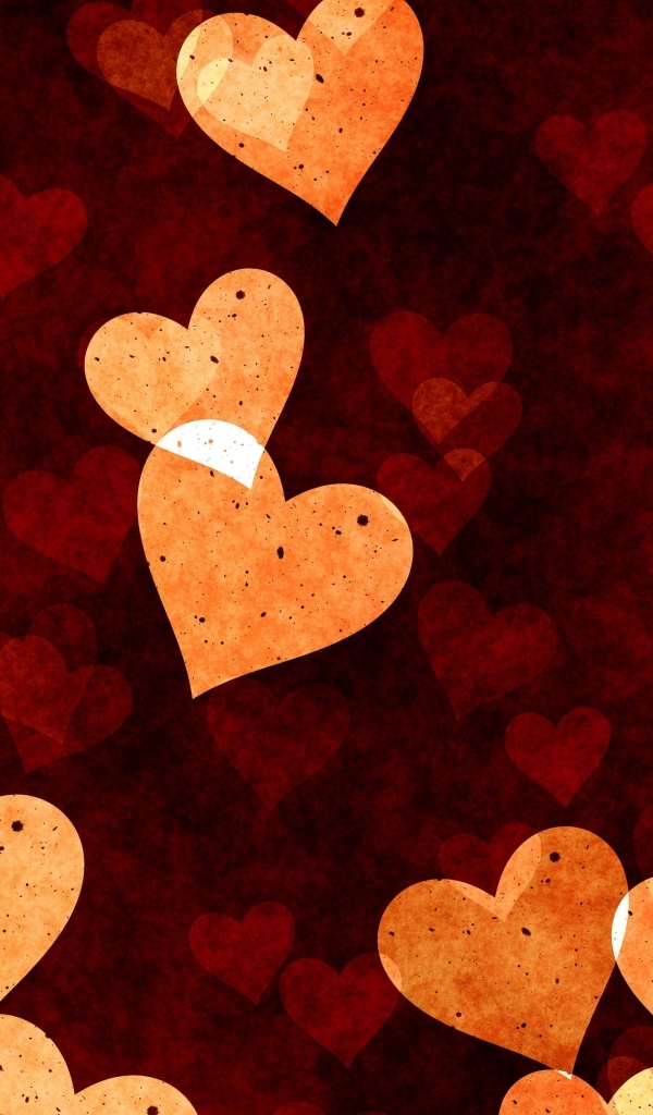 Много сердечек для фона 