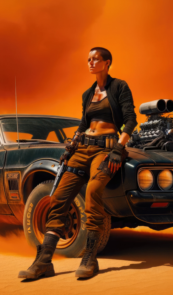 Девушка с машиной персонаж нового фильма Фуриоса: Хроники Безумного Макса, 2024