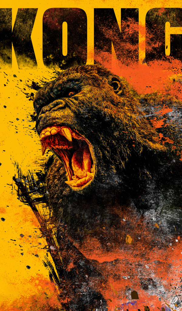 Яркий постер фильма Годзилла и Конг: Новая империя, 2024