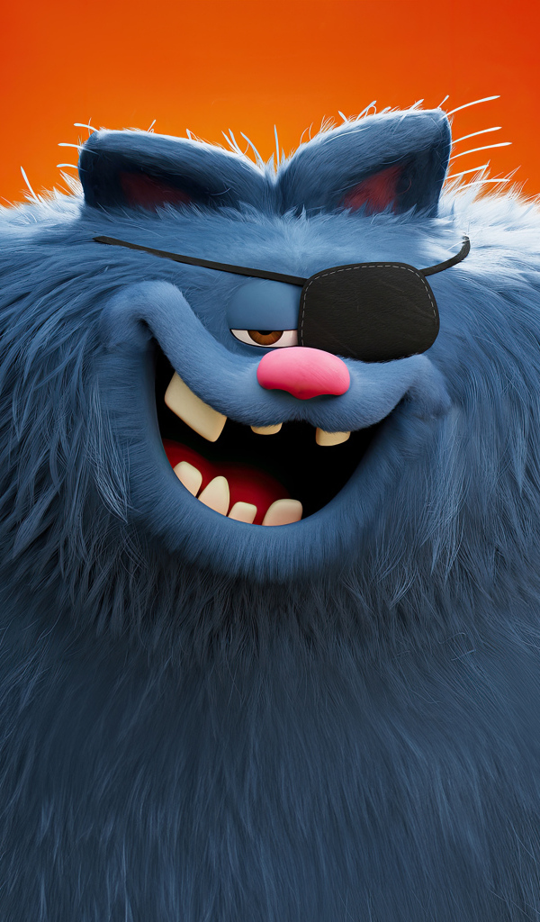 Пушистый серый кот персонаж фильма Гарфилд в кино, 2024