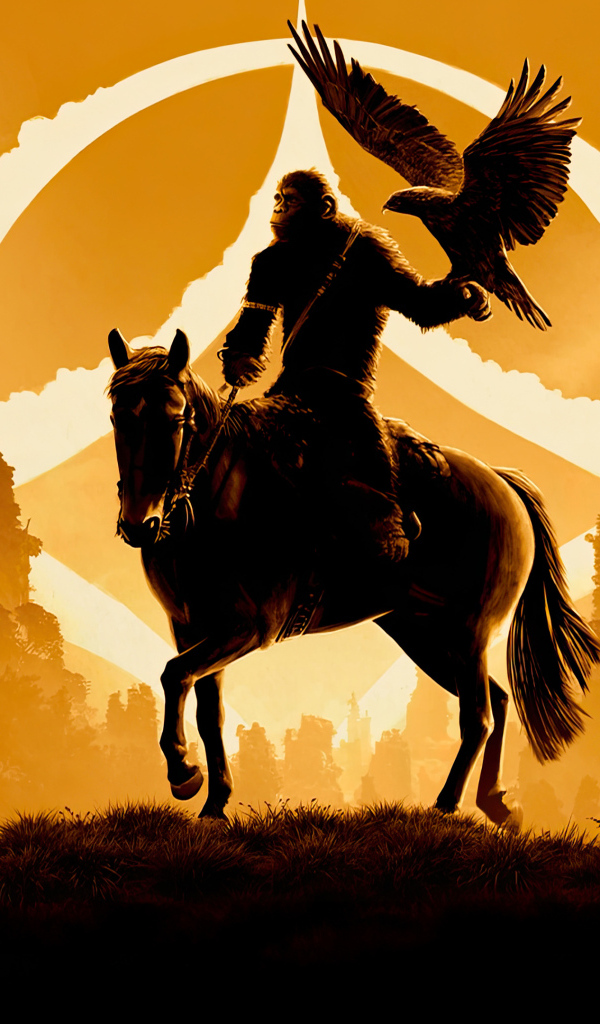 Постер нового фильма Планета обезьян: Новое царство, 2024