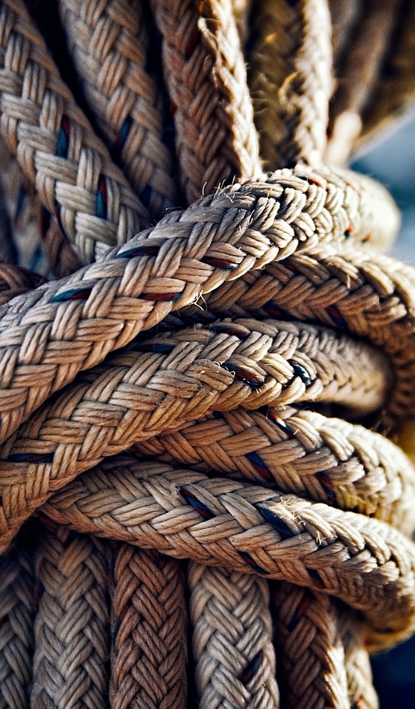 Морской узел на канате 