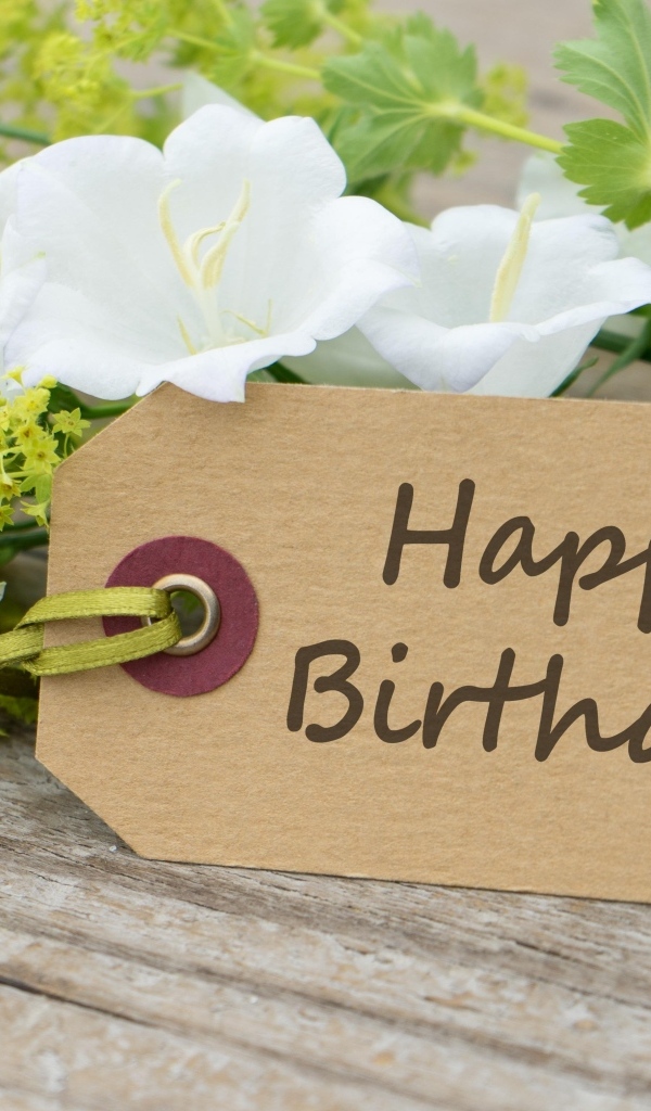 Букет белых цветов на день рождения