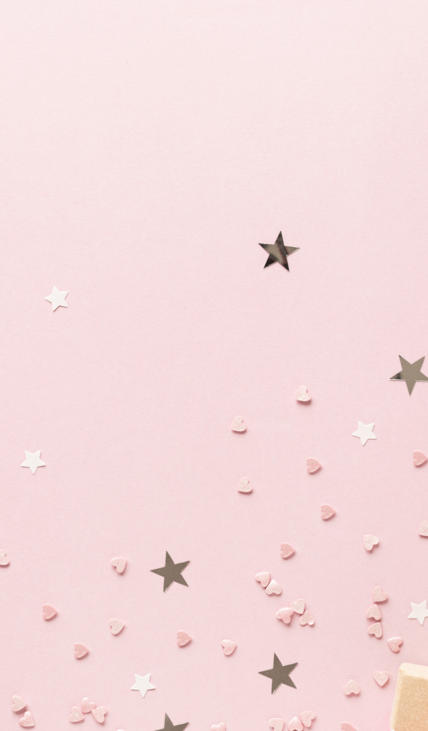 Розовые розы с подарками для шаблона открытки