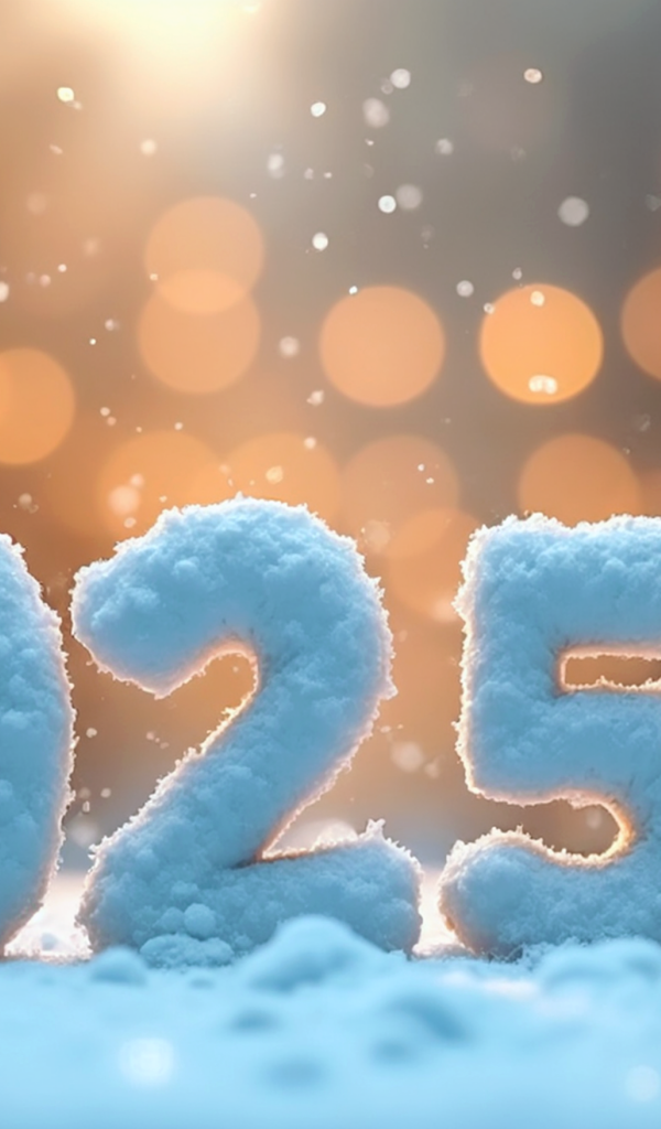 Красивая открытка на Новый год 2025