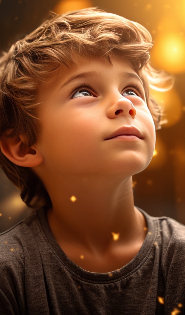 Маленький мальчик мечтатель 