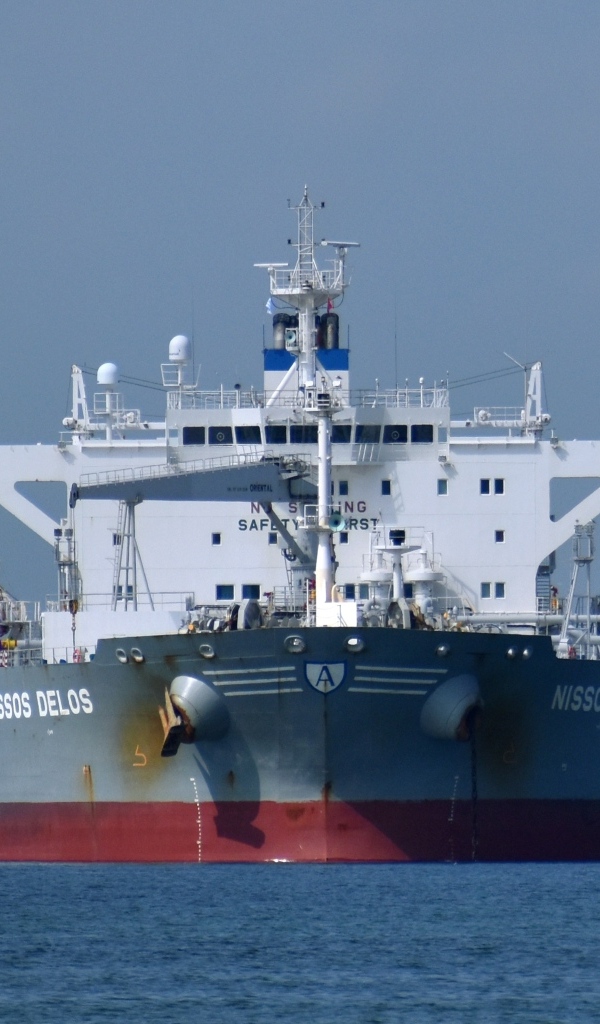 Large ship Nissos Delos at sea