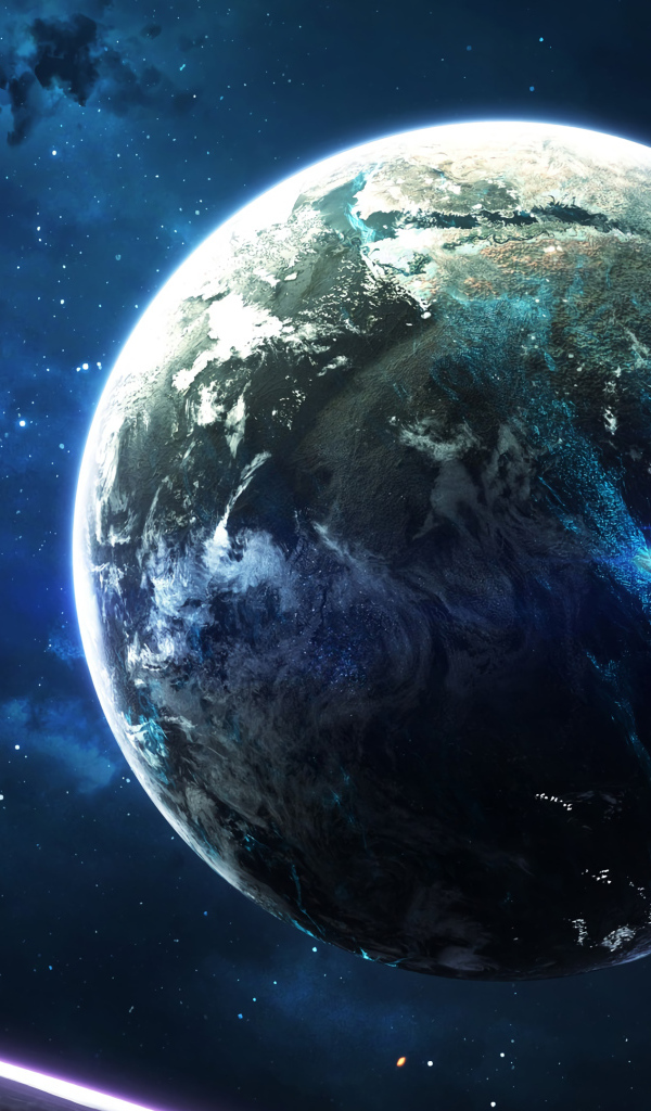 Красивая большая планета Земля 