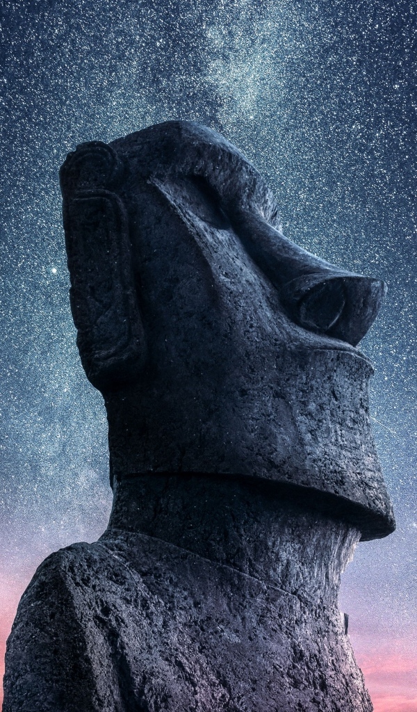 Большая каменная статуя Моаи, Остров Пасхи