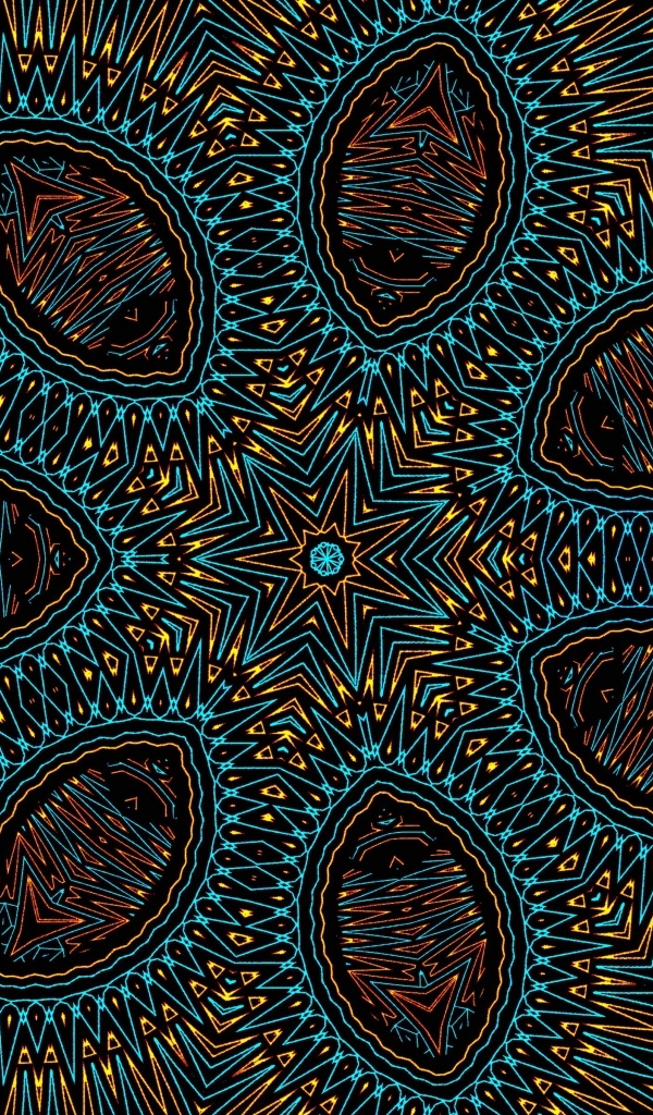 Фрактальная звезда с интересным узором