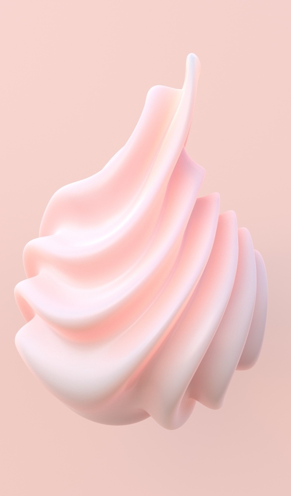 Розовая графическая 3д модель