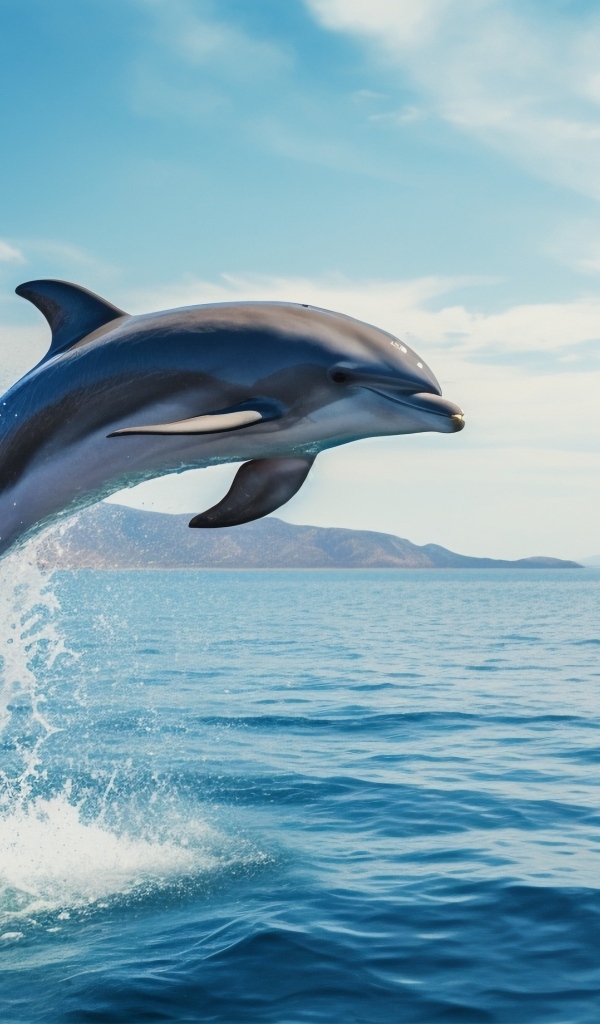 Дельфин выпрыгивает из воды