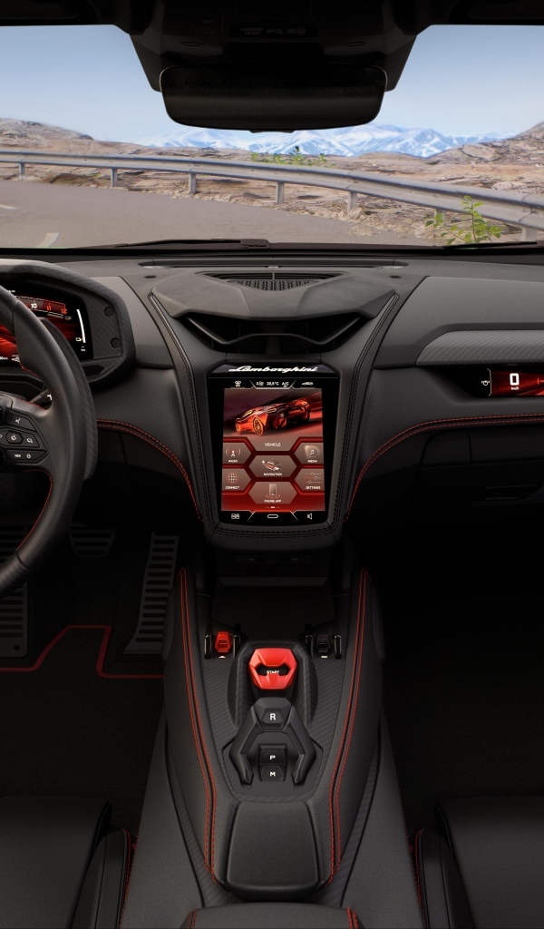 Салон автомобиля Lamborghini Temerario Alleggerita