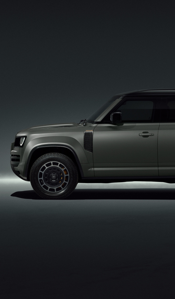 Вид сбоку на автомобиль Land Rover Defender OCTA Edition One