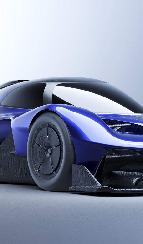 Автомобиль Red Bull RB17 Prototype 2024 года на сером фоне